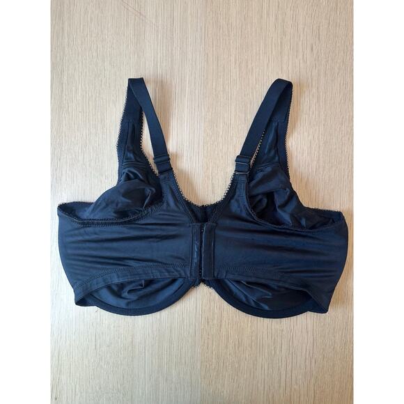 Wacoal Perfect Primer Full Figure Unlined Underwire black Bra 42DDD 855213 - Picture 3 of 5